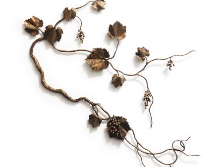 Grape Leaf Wall Sculpture on Sale