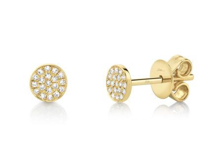 0.07CT DIAMOND PAVE STUD EARRING Online