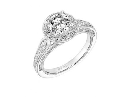 Artcarved Vintage Engagement Ring 31-V763ERW-E Fashion