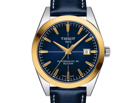 Tissot Gentleman Powermatic 80 Silicium Solid 18K Gold Bezel T927.407.46.041.01 Online Sale