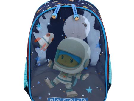 Mochila Mediana Azul Para Niño Pocoyo Chenson Aut Fashion