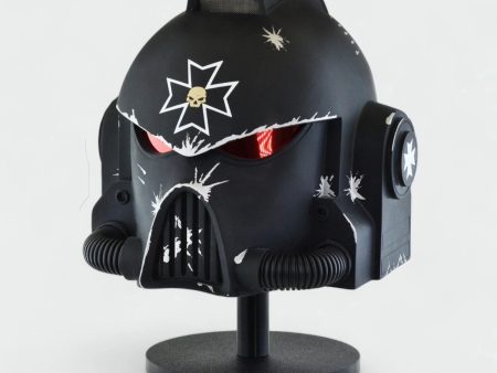 Space Marine Black Templars Mk VII Helmet from Warhammer 40k For Cheap