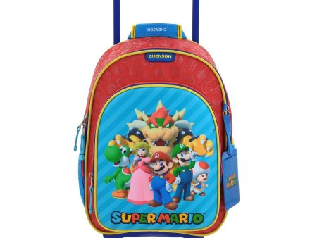 Mochila Con Ruedas Chica Roja Para Niño Chenson Mario Bros Rojo Squat Online Hot Sale