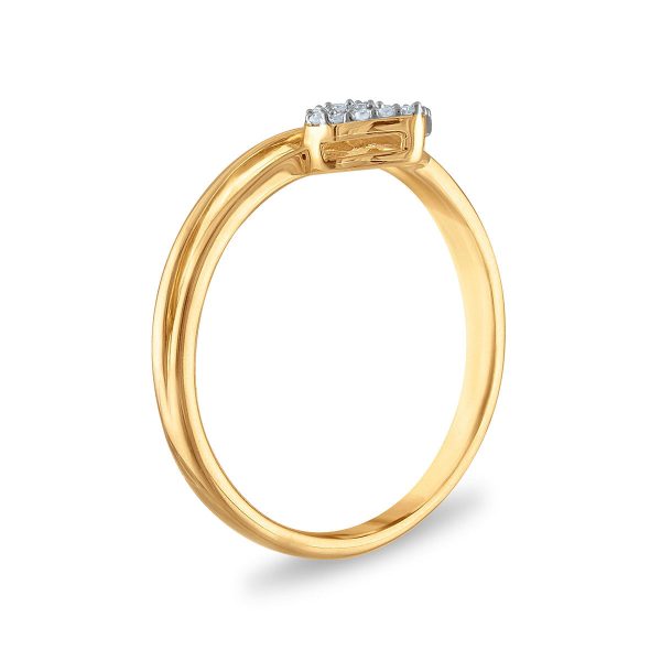 Diamond Accent Heart Ring in 10KT Yellow Gold Cheap