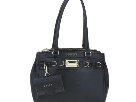 Tote Bag Negro Gorett RENNIT Con Accesorio Colgante Removible Online now