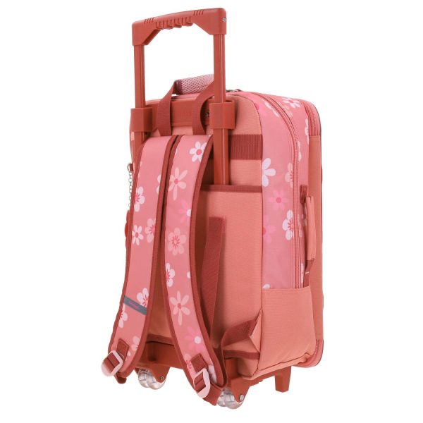 Mochila Con Ruedas Rosa Grande Para Niña Happy Girl By Chenson Yorn Online now