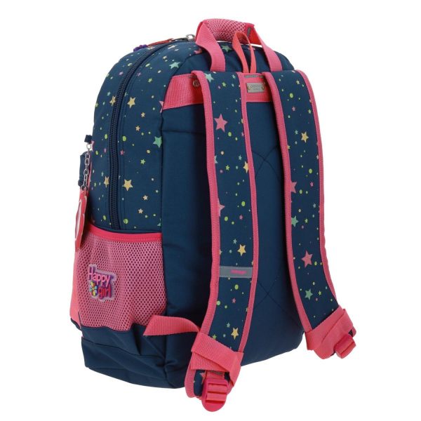 Mochila Azul Con Porta Tablet Para Niña Happy Girl By Chenson Estar For Discount