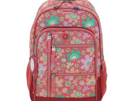 Mochila Grande Rosa Para Niña Happy Girl By Chenson Floris Online Hot Sale