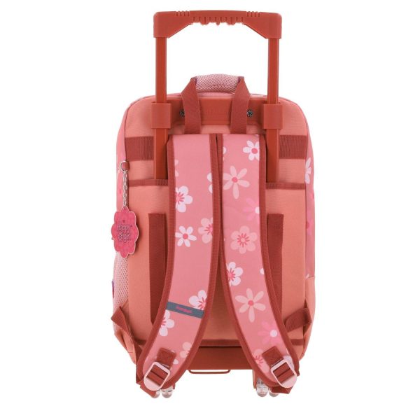 Mochila Con Ruedas Rosa Grande Para Niña Happy Girl By Chenson Yorn Online now