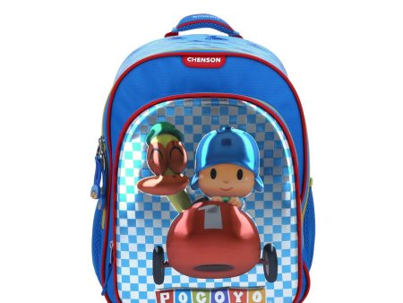 Mochila Mediano Azul Chenson Pocoyo Kinder POCOPE para niño For Cheap