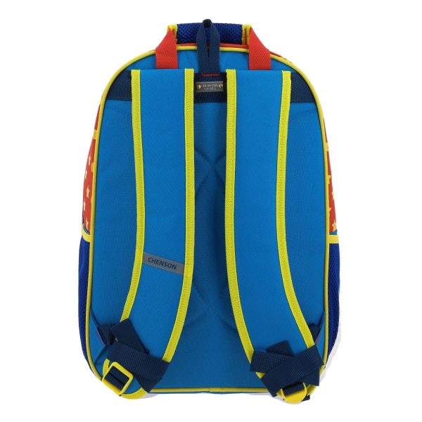 Mochila Grande Para Niño Chenson Mario Bros Azul Myst Fashion