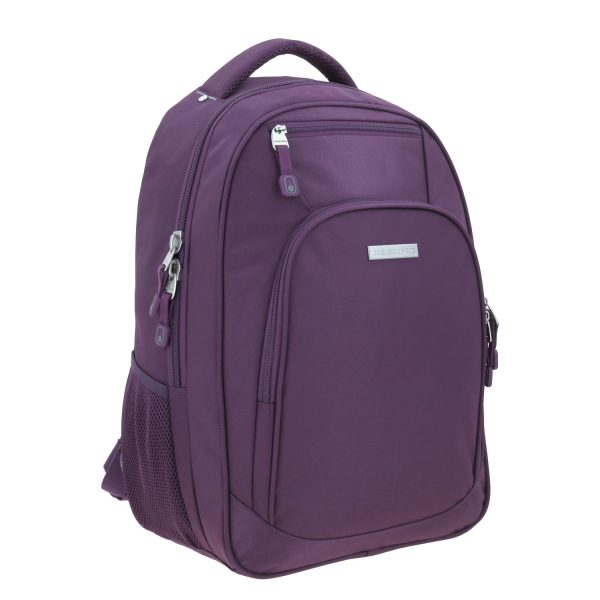 Mochila Grande Chenson Pro Para Mujer Kazio Morado Con Porta Laptop De Hasta 15 . Fashion