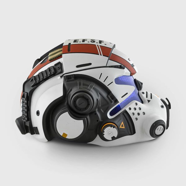 Titanfall Jack Cooper s Helmet with LED - White Edition | Exclusive White LED Gaming Helmet for Collectors Online Sale