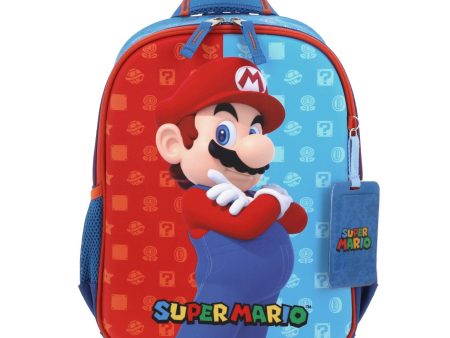 Mochila Azul Mario Bros Chica Para Niño Chenson Dulp Supply