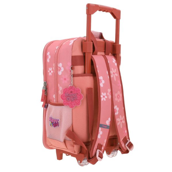 Mochila Con Ruedas Rosa Grande Para Niña Happy Girl By Chenson Yorn Online now