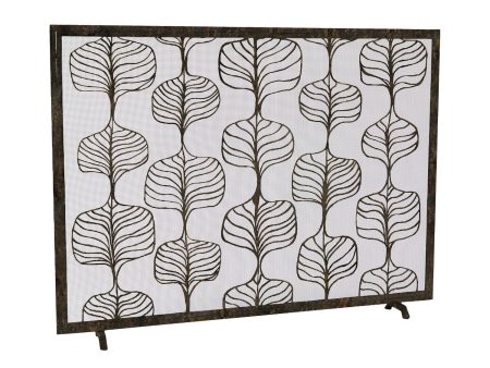 Fig Leaf Fireplace Screen For Discount