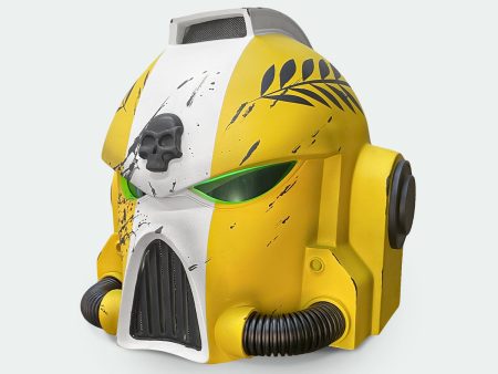 Space Marine Imperial Fists Mk VII Helmet from Warhammer 40k Fashion