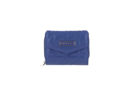 Cartera De Mujer Azul Gorett Loren Con Capitonado Online Hot Sale