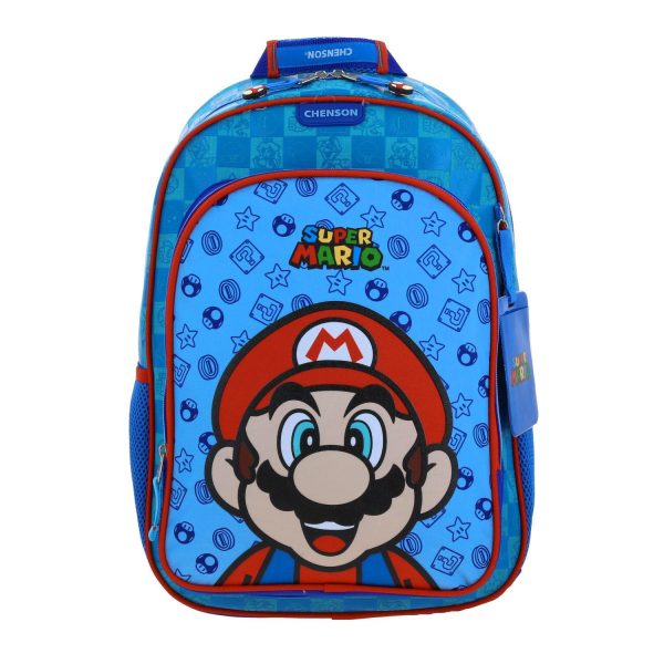 Mochila Grande Azul Mario Bros Para Niño Chenson Flep Online Hot Sale