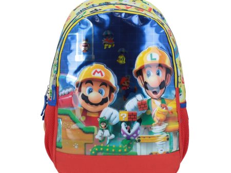 Mochila Grande Chenson Mario & Luigi Maker Amarilla Kirat on Sale