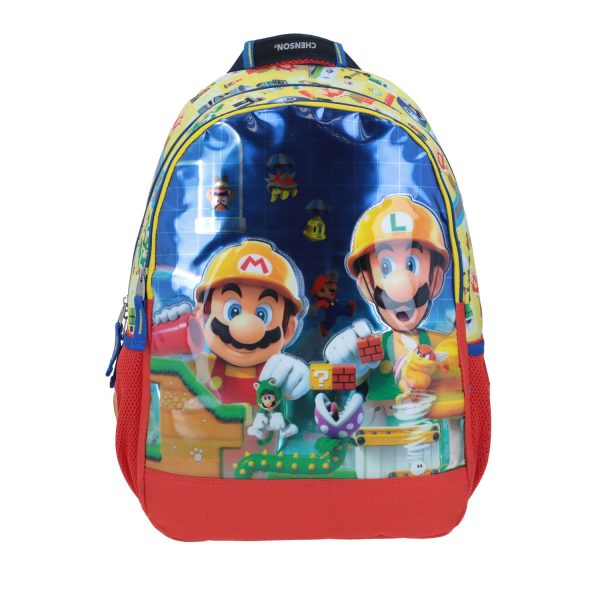 Mochila Grande Chenson Mario & Luigi Maker Amarilla Kirat on Sale