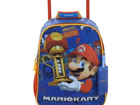 Mochila Con Ruedas Azul Mario Bros Chica Para Niño Chenson Veloz For Discount