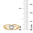 Diamond Accent Heart Ring in 10KT Yellow Gold Cheap