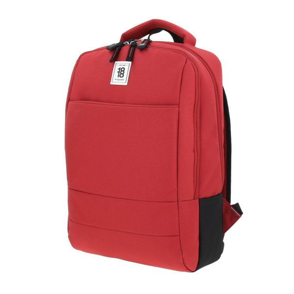 Mochila Grande 1818 Unisex Wynn Rojo Con Porta Laptop De Hasta 15 . on Sale