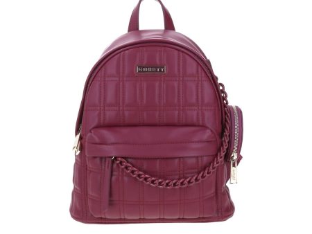 Mochila Para Mujer Tinto Gorett Gregor Con Capitonado y Accesorio Colgante Removible Online