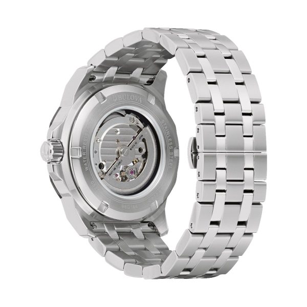 Bulova Marine Star Marc Anthony Collection Watch with 38MM Blue Dial and Stainless Steel Bracelet. 98D184 For Discount