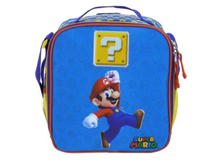 Lonchera Azul Mario Bros Para Niño Chenson Powp Online