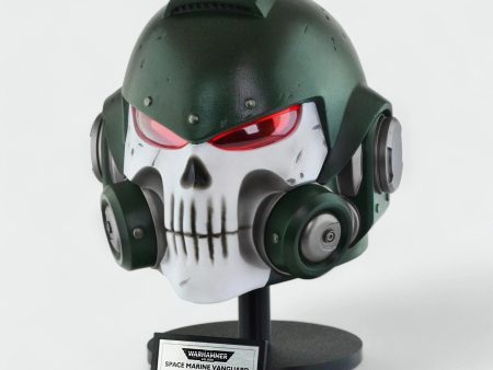 Space Marine Dark Angel Mk X Vanguard Helmet For Sale