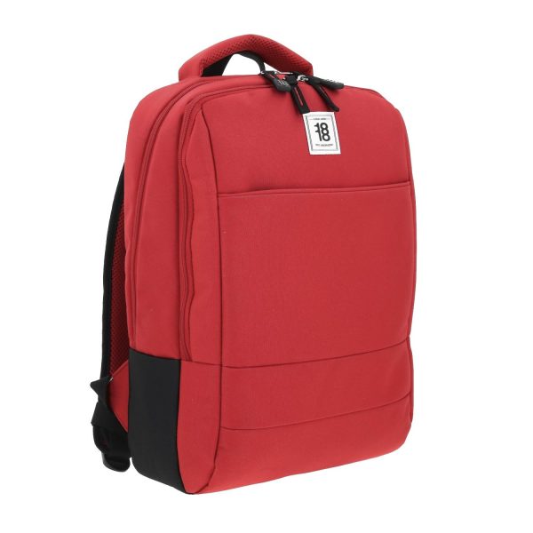 Mochila Grande 1818 Unisex Wynn Rojo Con Porta Laptop De Hasta 15 . on Sale