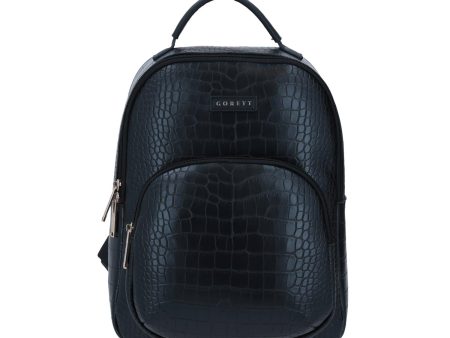 Backpack Negra con Textura Ezke Gorett For Discount