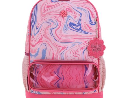 Mochila Grande Rosa Porta Tablet Para Niña Chenson Happy Girl Oily Fashion