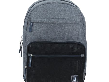 Mochila Grande Gris 1818 Universidad Nerfresa Unisex Porta Laptop De Hasta 15 . Cheap