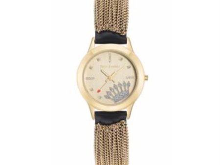 Juicy Couture with 32X32 MM Champagne Round Dial Leather Band Strap; JC-1070CHBK Discount