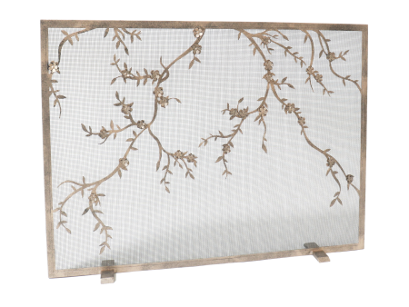 Plum Blossom Fireplace Screen Online Sale