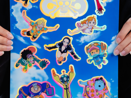 Cloud9 x One Piece Sticker sheet - 8.3  x 11.7  on Sale