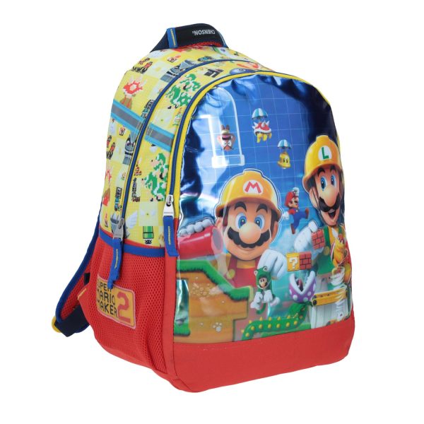 Mochila Grande Chenson Mario & Luigi Maker Amarilla Kirat on Sale