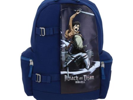 Mochila Attack On Titan Azul Para Laptop 1818 Ern For Sale