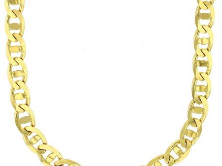 14KT Yellow Gold 24-inch 7MM Anchor Link Chain For Cheap