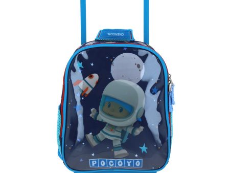 Mochila Con Ruedas Azul Pocoyo Chica Para Niño Chenson Aut Online Hot Sale