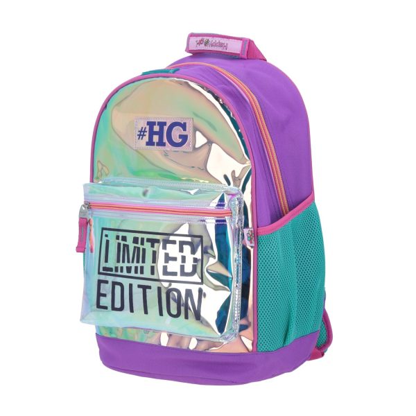 Mochila Grande Alien Happy Girl Iridiscente Online now