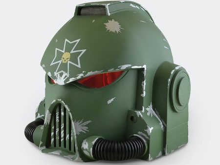 Space Marine Black Templars Mk VII Green Helmet from Warhammer 40k Hot on Sale