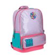 Mochila Chenson Glitter Rosa Happy Girl Con Porta Tablet Fashion