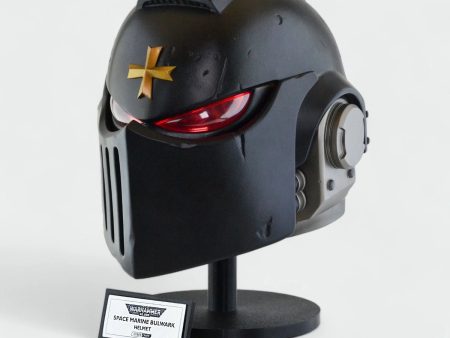 Space Marine Black Templars MK X Bulwark Helmet Hot on Sale