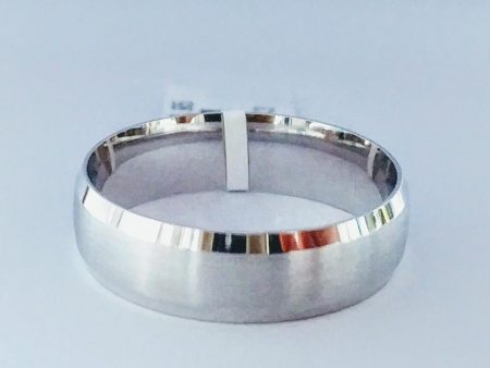 6MM Wedding Ring in 14KT White Gold Online Sale