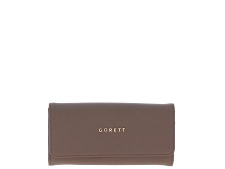 Cartera Café Gorett Con Broche Online Hot Sale