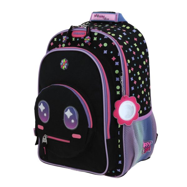 Mochila Grande Negra Para Niña Happy Girl By Chenson Vom Online now